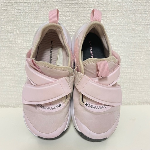 Nike フレックス アドバンス リトルキッズシューズ ピンク ストラップ付き