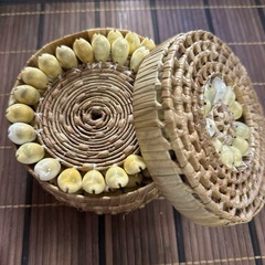 綺麗な貝殻のコースター６枚セット南国のカフェ