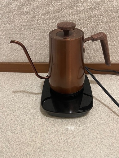 【10/24、25（AM）取引】[山善] 電気ケトル 電気ポット 0.8L YKG-C800(CP)