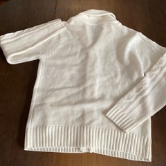 メンズ白のカーディガン　Lサイズ　usedの画像