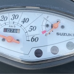 912.　動画あり　スズキ　レッツ4  FI 4スト　原付　バイク　50cc   車体の画像