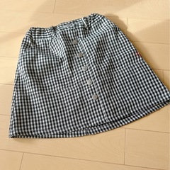 女の子 140cm  チェック スカートの画像