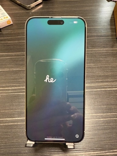 【美品】Apple iPhone 15 ProMax ホワイトチタニウム