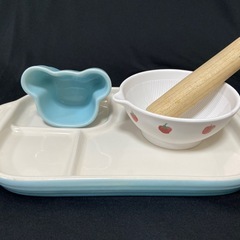 【離乳食などに♡】ベビー食器　ルクルーゼ　はらぺこあおむし