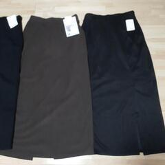 (g)新品未使用　Lサイズ　スカート　４点セット　秋冬物　の画像