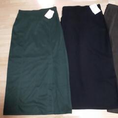 (g)新品未使用　Lサイズ　スカート　４点セット　秋冬物　の画像