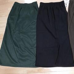 (g)新品未使用　Lサイズ　スカート　４点セット　秋冬物　の画像