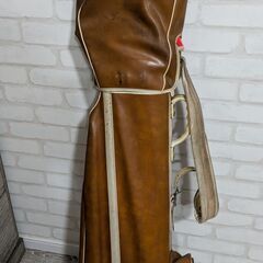 値下げしました。骨董品のゴルフセット＋茶色ゴルフバッグ