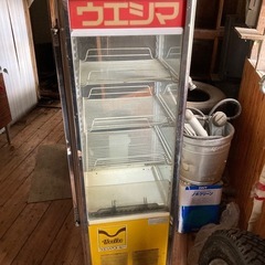 ウエシマ レトロ 冷蔵庫 ショーケース ガラス