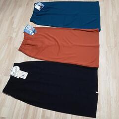 (f)新品未使用　Lサイズ　スカート　３点セット　秋物　