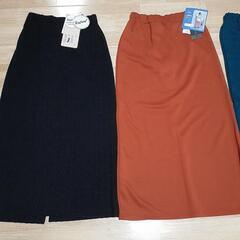 (f)新品未使用　Lサイズ　スカート　３点セット　秋物　の画像