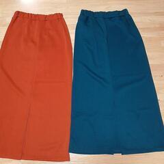 (f)新品未使用　Lサイズ　スカート　３点セット　秋物　の画像