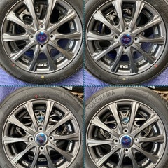 「商談中」④ 155/65R14新品ヨコハマタイヤ4本と新品ホイールとナット付きの画像
