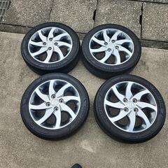パレットSW 純正アルミ！165/55R14　4本　夏タイヤ　ス...