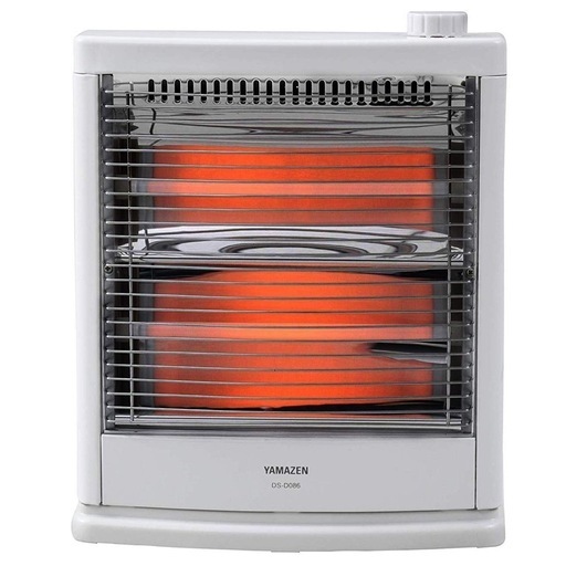 【美品‼️】山善 YAMAZEN 2017年製 電気ストーブ ヒーター 転倒OFFスイッチ