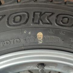 １５インチ 175/80R15 90Q ヨコハマタイヤ スタッドレス AZスポーツ５穴ホイール付 ４本セット 埼玉 行田の画像