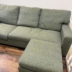 NOCE 3人掛けソファ　オットマン付き　グリーンの画像