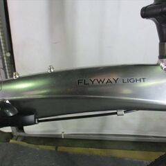 D828　★　17800円★　折りたたみ中古自転車【16インチ　シルバー　アルミフレーム 】 の画像