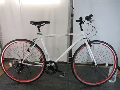 Ｄ836　★12800円★整備済み スポーツ中古自転車 【クロスバイク　白　52ｃｍ】