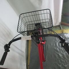 D837　★限定特価★ 中古自転車 【　26インチ　赤　軽快車　6段　LEDオートライト 】の画像