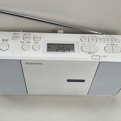 TOSHIBA東芝ラジオCDプレイヤー TY-C250(W)の画像