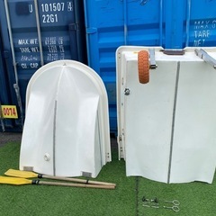 🐟【つり具】2分割 ２人乗りHOPE FRPボート 2～５馬力用 免許不要【釣具･船外機高価買取アールワン田川】の画像