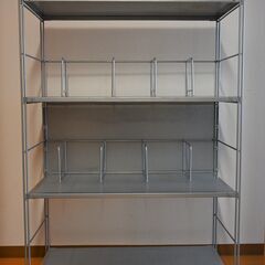 【半額】無印良品　スチールユニットシェルフ　幅86奥行き41高さ120