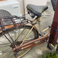 錆びた自転車　26インチ