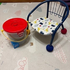 【お相手決定済み】トミカバケツ&豆いす
