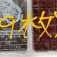 【激安！】引取のみ！ベンリーパック食品 冷凍赤虫(あかむし)100g×19枚セット！の画像