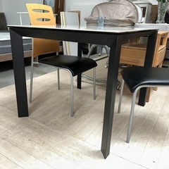 大理石ダイニングテーブル 3点セット 大阪市近郊配送無料✨