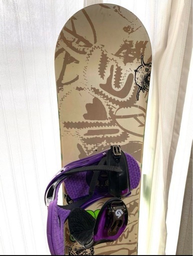 スノーボード板　150㎝バインディング付　Burton