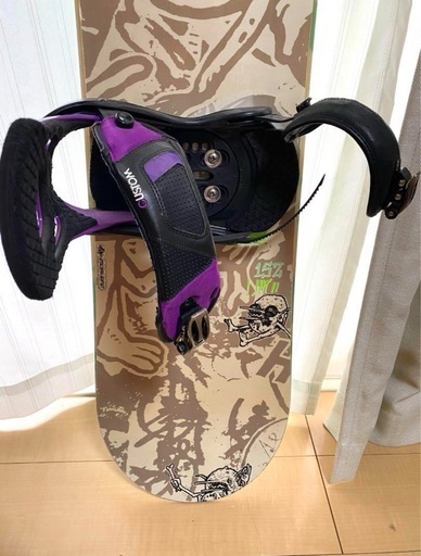 スノーボード板　150㎝バインディング付　Burton