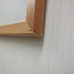 ピンナップボード 木製 布張り 掲示板★中古★の画像