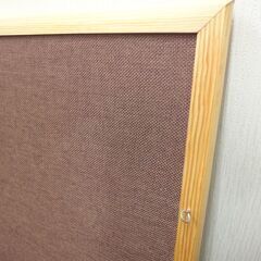 ピンナップボード 木製 布張り 掲示板★中古★の画像