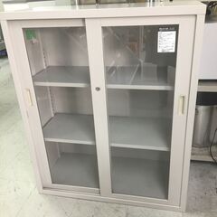 コクヨ　ガラス書庫　ロータイプ　引き違い書庫　ガラス引き戸　鍵付...