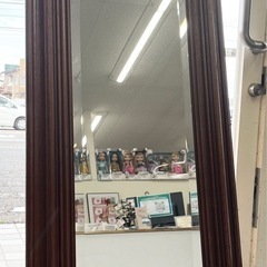 M【中古品】イタリア製 大型姿見 スタンドミラー アーチ アンティーク家具 壁掛け ウォールミラー 生活家具の画像