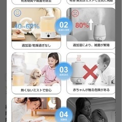 J1 超音波式 加湿器 卓上大容量(値下げしました!!)の画像