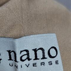 ナノユニバース　nano・universe　スカート　タイト　ベージュ　麻の画像