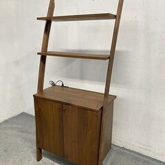 マルヨシ民芸 ディープ ウォールナット シンプルモダン シェルフ...