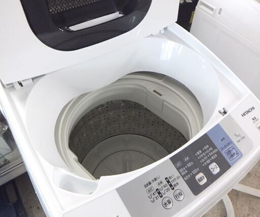 ① 5.0㎏ 洗濯機 2018年製 日立 NW-50B 単身 一人暮らし☆ 札幌市 北区 屯田