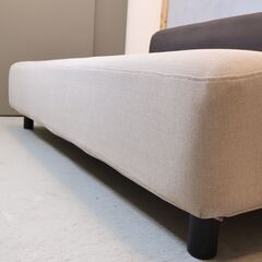 人気の無印良品(MUJI)のソファベンチです。高さを抑えた圧迫感を感じ