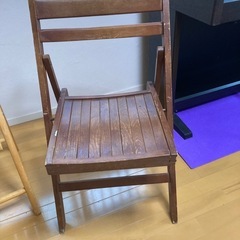 決まりました　折りたたみ椅子2点、丸テーブルセットの画像