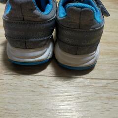 adidas キッズ スニーカー グレー/ブルー☆21サイズの画像