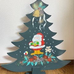 トールペイント　クリスマスツリー　大きい　手描き　木製★ハンドメ...