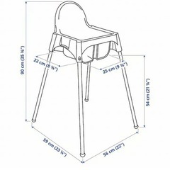 イケア ハイチェア　ベビーチェア
の画像