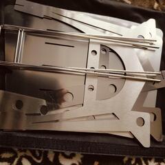 キャンプ　焚き火コンロの画像