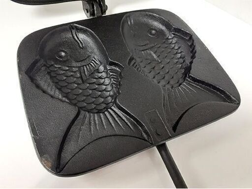 盛栄堂 南部鉄器 たい焼き器 中古 たいやき2個焼き用 鋳造 2025年 盛栄堂 南部鉄器 たい焼き器 中古 たいやき2個焼き用 鋳造 2025年