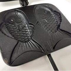 札幌【南部鉄器 盛栄堂 たい焼き器】2匹焼き 2匹用 2丁焼き 南部盛栄堂 菓子型 和菓子 和スイーツ 鯛焼き器 鋳物 岩手 水沢 北20条店の画像