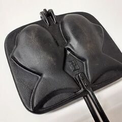 札幌【南部鉄器 盛栄堂 たい焼き器】2匹焼き 2匹用 2丁焼き 南部盛栄堂 菓子型 和菓子 和スイーツ 鯛焼き器 鋳物 岩手 水沢 北20条店の画像